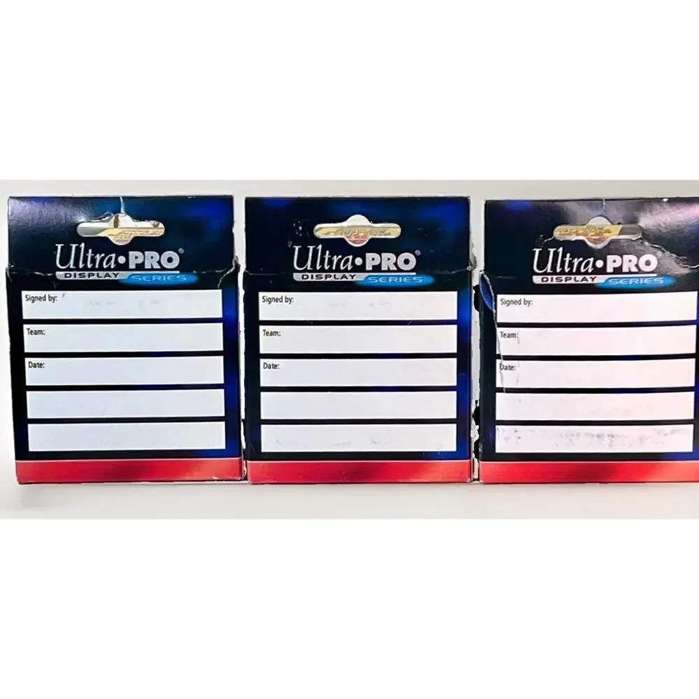 Lot of 3 Ultra PRO Display Series Square Baseball Ball Holder Display Cases NOS